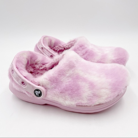 CROCS Shoes - Crocs Classic Fur Sure Ballerina Pink/White